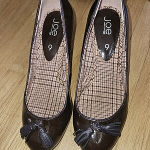 Joe Fresh Dark Brown Tassel Heels